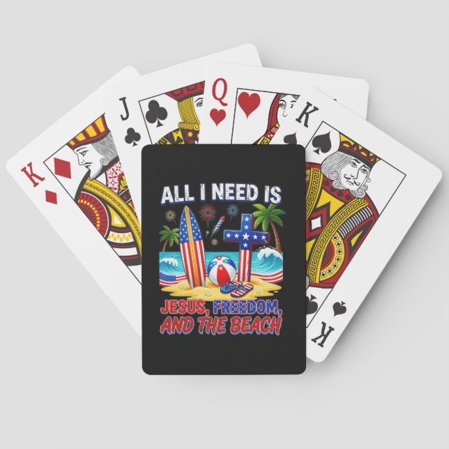 ALLT JAG BEHÖVER ÄR JESUS CASINOKORT (Baksidan)