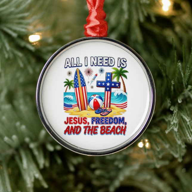 ALLT JAG BEHÖVER ÄR JESUS JULGRANSPRYDNAD METALL (Träd)