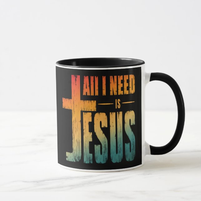 ALLT JAG BEHÖVER ÄR JESUS MUGG (Höger)