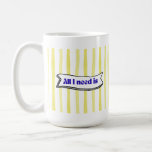 Allt jag behöver är Jesus och kaffe - Gult, blått Kaffemugg<br><div class="desc">Börja din morgon med tro och smak! Det här pappra kaffet kopp har den upplyftande frasen "allt jag behöver är Jesus & kaffe" i pulserande blått bokstäver på en gult, rand bakgrund. Perfekt för din dagliga kaffe- eller tetid, det är en underbar gåva till kristna, kaffe älskare eller någon som...</div>