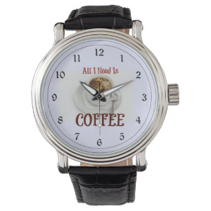 Allt jag behöver är kaffe armbandsur