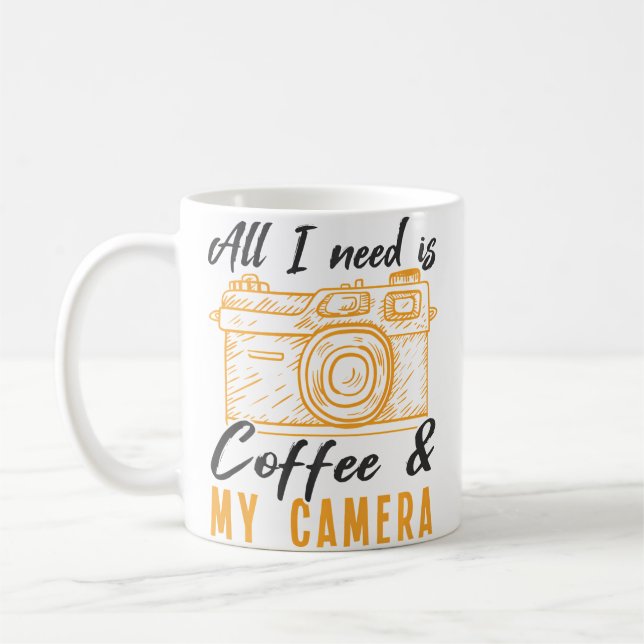 Allt jag behöver är kaffe  Min kamera Fotograf Fot Kaffemugg (Vänster)