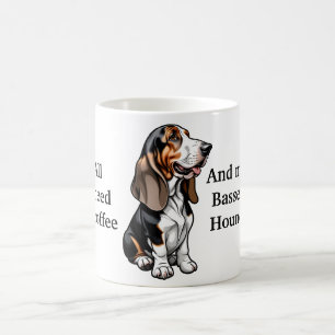 Allt jag behöver är kaffe och min basset Hound Kaffemugg
