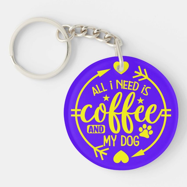 Allt jag behöver är kaffe och min hund (Framsidan)