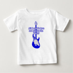 Allt jag behöver är kärlek och att spela gitarr. t shirt