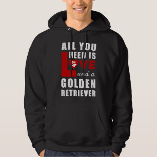 Allt jag behöver är Kärlek och en gyllene frälsare Hoodie
