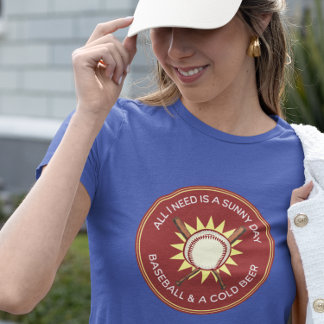 Allt jag behöver är Sunny Day, Baseball, öl T Shirt