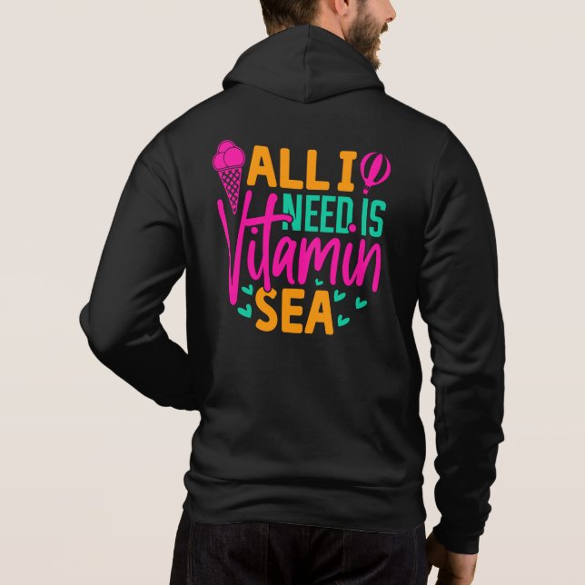 Allt jag behöver är Vitamin Hav-54801 T Shirt (Baksida)