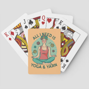 Allt jag behöver är Yoga och Yarne Phrase Casinokort