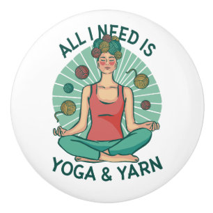 Allt jag behöver är Yoga och Yarne Phrase Knopp