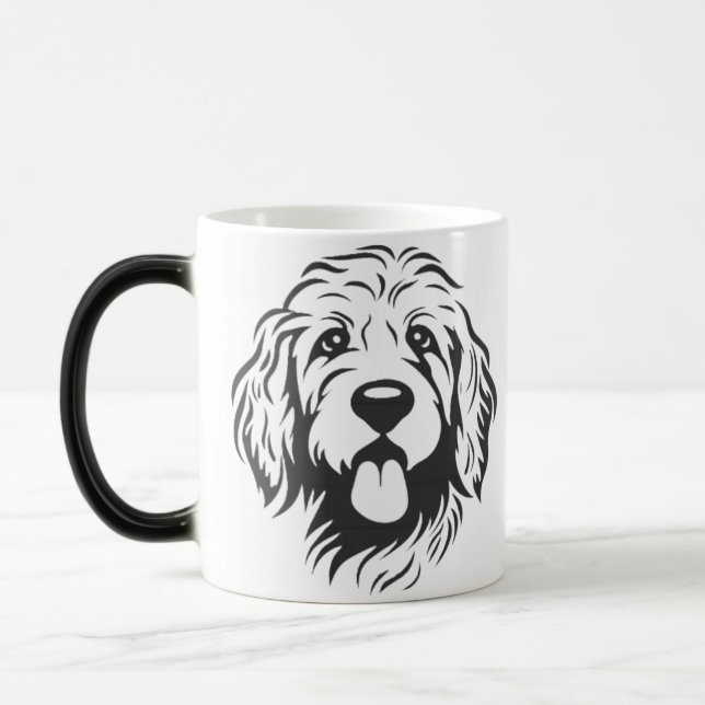 Allt jag bryr mig om är.. Golden Doodle Magisk Mugg (Vänster)