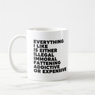 Allt jag gillar kaffemugg