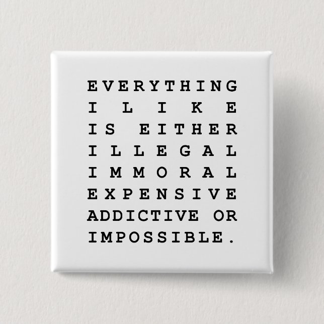 Allt jag gillar knapp (Framsida)