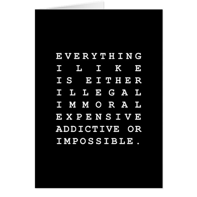 Allt jag gillar kort (Framsidan)