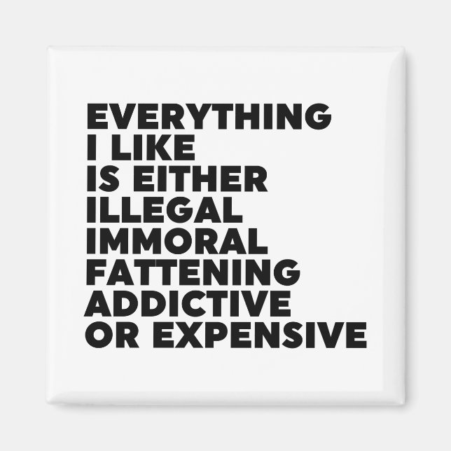 Allt jag gillar magnet (Framsidan)