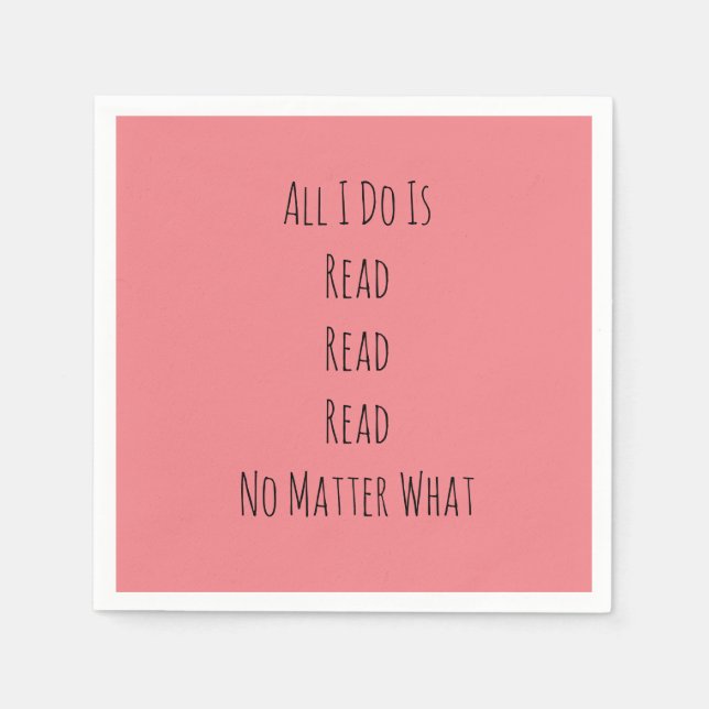 Allt jag gör är läst pappersservett (Framsidan)