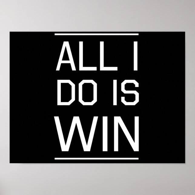 Allt jag gör är Win Poster (Framsidan)