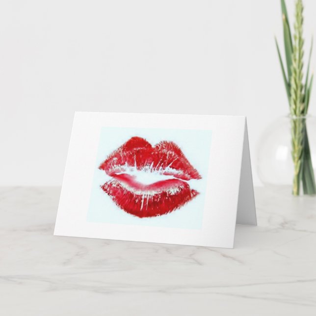 ALLT JAG KAN TÄNKA OM ÄR "KISSING DIG". KORT (Framsida)