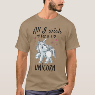 Allt jag önskar är en Enhörning T Shirt