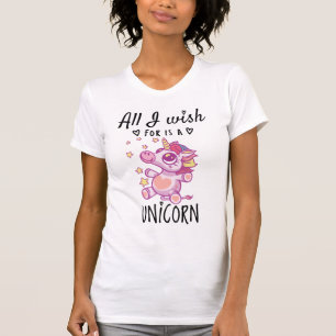 Allt jag önskar är en Enhörning T Shirt