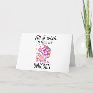 Allt jag önskar är en Unicorn Kort