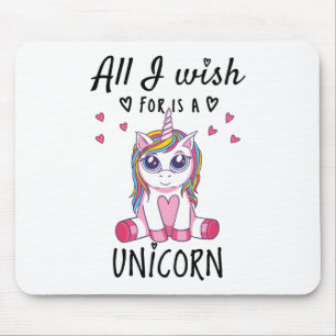 Allt jag önskar är en Unicorn Musmatta