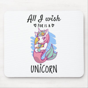 Allt jag önskar är en Unicorn Musmatta