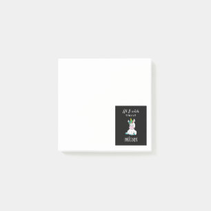 Allt jag önskar är en Unicorn Post-it Block