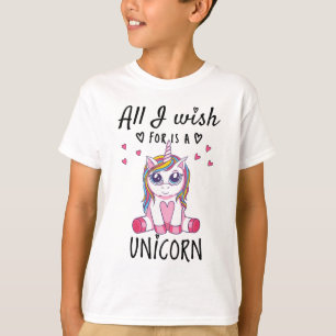 Allt jag önskar är en Unicorn T Shirt