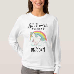 Allt jag önskar är en Unicorn T Shirt