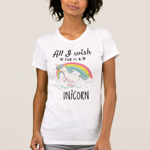 Allt jag önskar är en Unicorn T Shirt