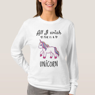 Allt jag önskar är en Unicorn T Shirt