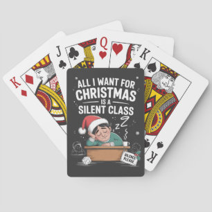 Allt jag önskar mig till jul är en tyst klass Lära Casinokort