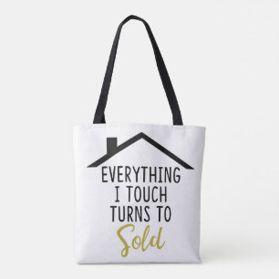 Allt jag rör vid går till Sold Tote Tygkasse