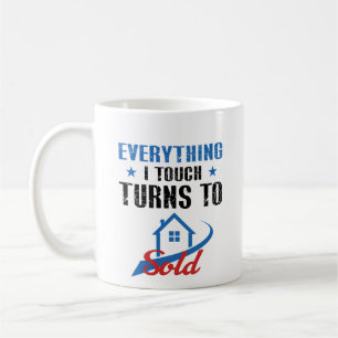 Allt jag rör vid handlar om att sälja Real Gods Kaffemugg