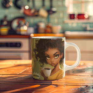 "Allt jag säger eller gör före kaffe" Mugg