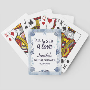 allt jag Ser Är Kärlek Bröllopsdusch Vattenfärg Sn Casinokort