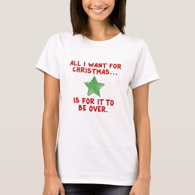 Allt jag var för jul t shirt (Framsida)