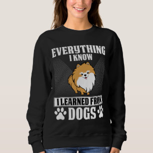 Allt jag vet att jag lärde mig från Hundar Pommern T Shirt