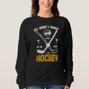 Allt jag vill är att spela hockey för spelaren och t shirt