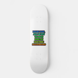 Allt jag vill göra är att gå på elektrisk skatebat mini skateboard bräda 18,5 cm
