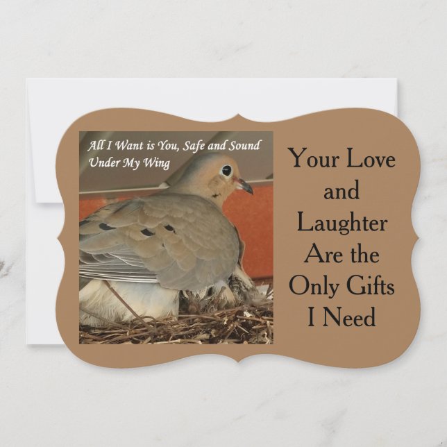 Allt jag vill ha är att du Julhälsningar kort (Framsida)