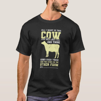 Allt jag vill ha är denna ko ko bonde t shirt