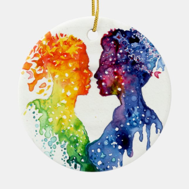 Allt jag vill ha är du julgransprydnad keramik (Framsidan)