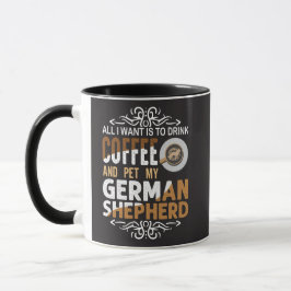 Allt jag vill ha är kaffe och att klappa min tyska mugg