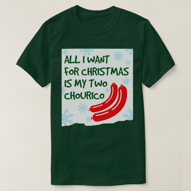 ALLT JAG VILL HA FÖR CHRISTMAS PORTUGUESE T SHIRT (Design framsida)