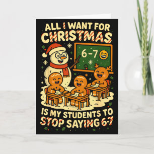 Allt jag vill ha i jul är att mina elever slutar s kort