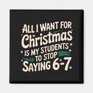 Allt jag vill ha i jul är att mina elever slutar s magnet