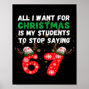 Allt jag vill ha i jul är att mina elever slutar s poster