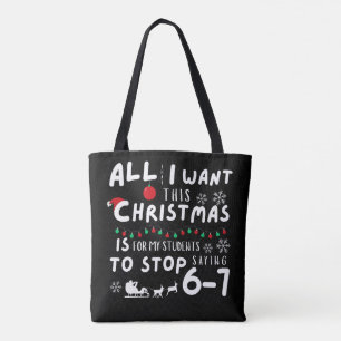 Allt jag vill ha i jul är att mina elever slutar s tygkasse
